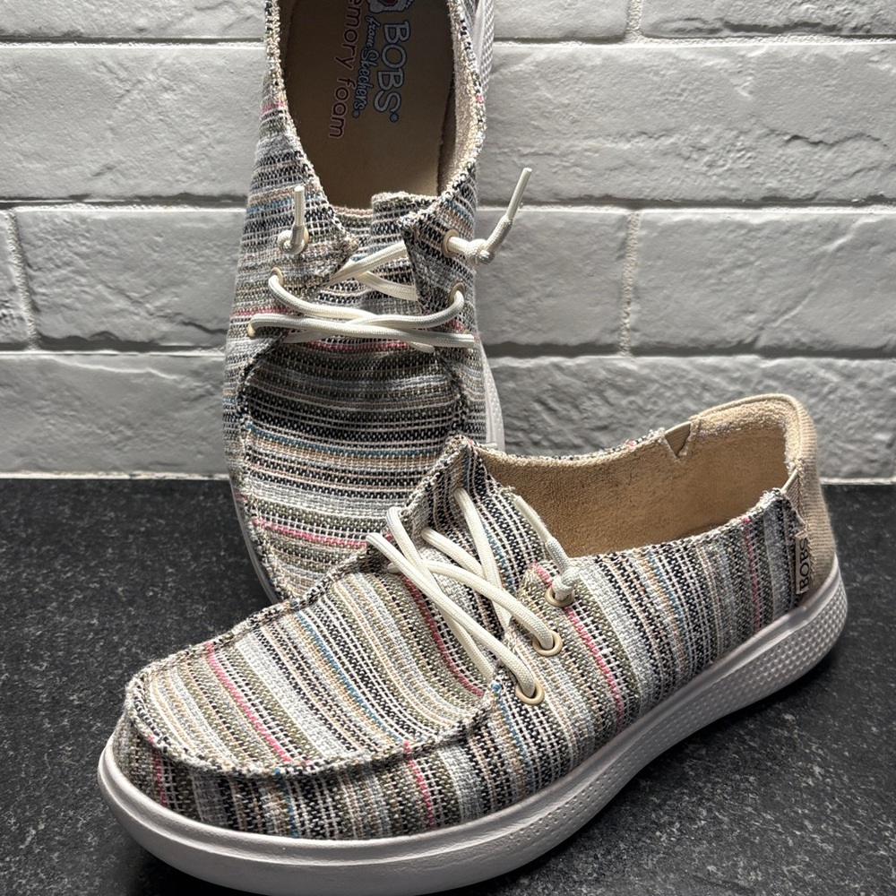 Skechers BOBS Women's Striped Casual Shoes